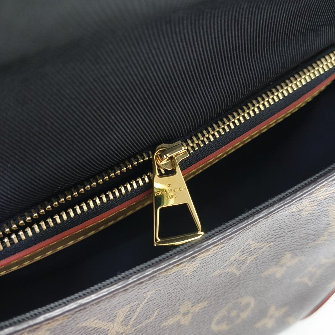 DIANE Monogram Coated Canvas Brown