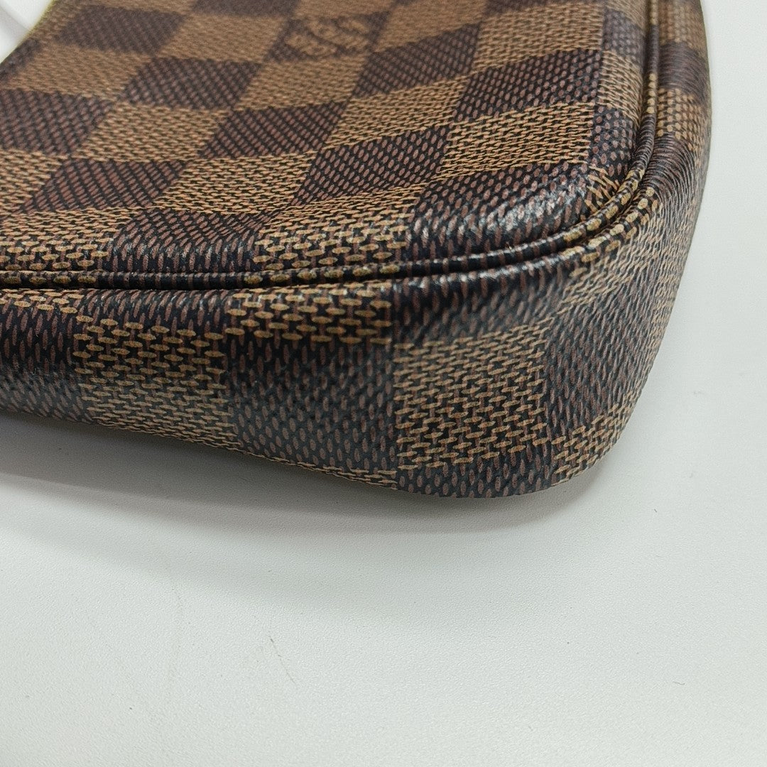ACCESSOIRES Mini Damier Ebene Coated Canvas Brown