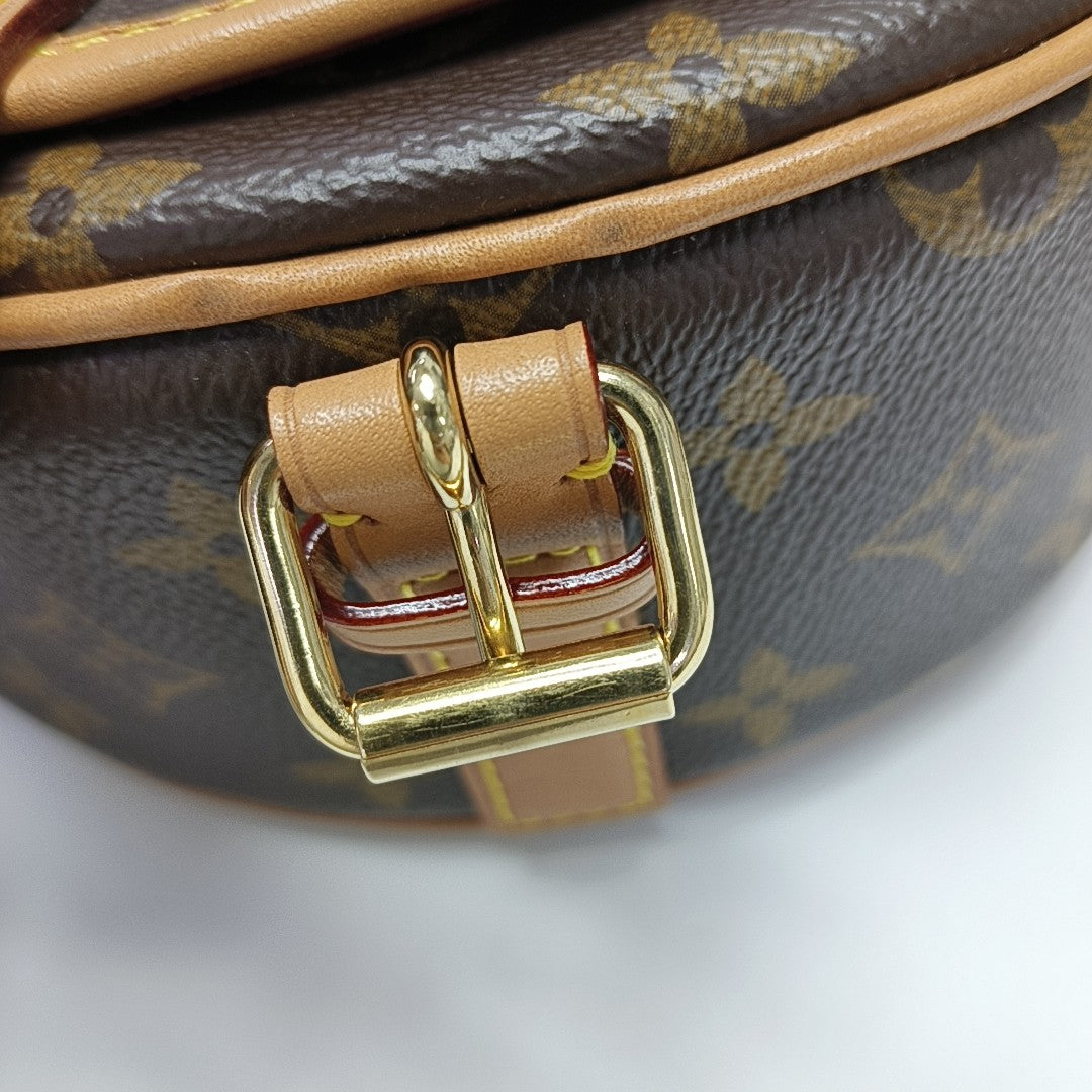 TAMBOURINE Monogram Coated Canvas Brown