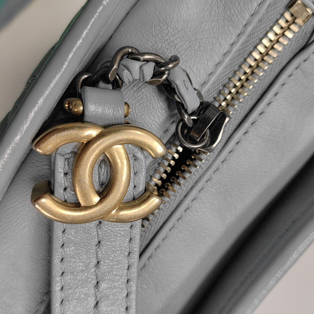 GABRIELLE Small Quilted Calfskin Blue