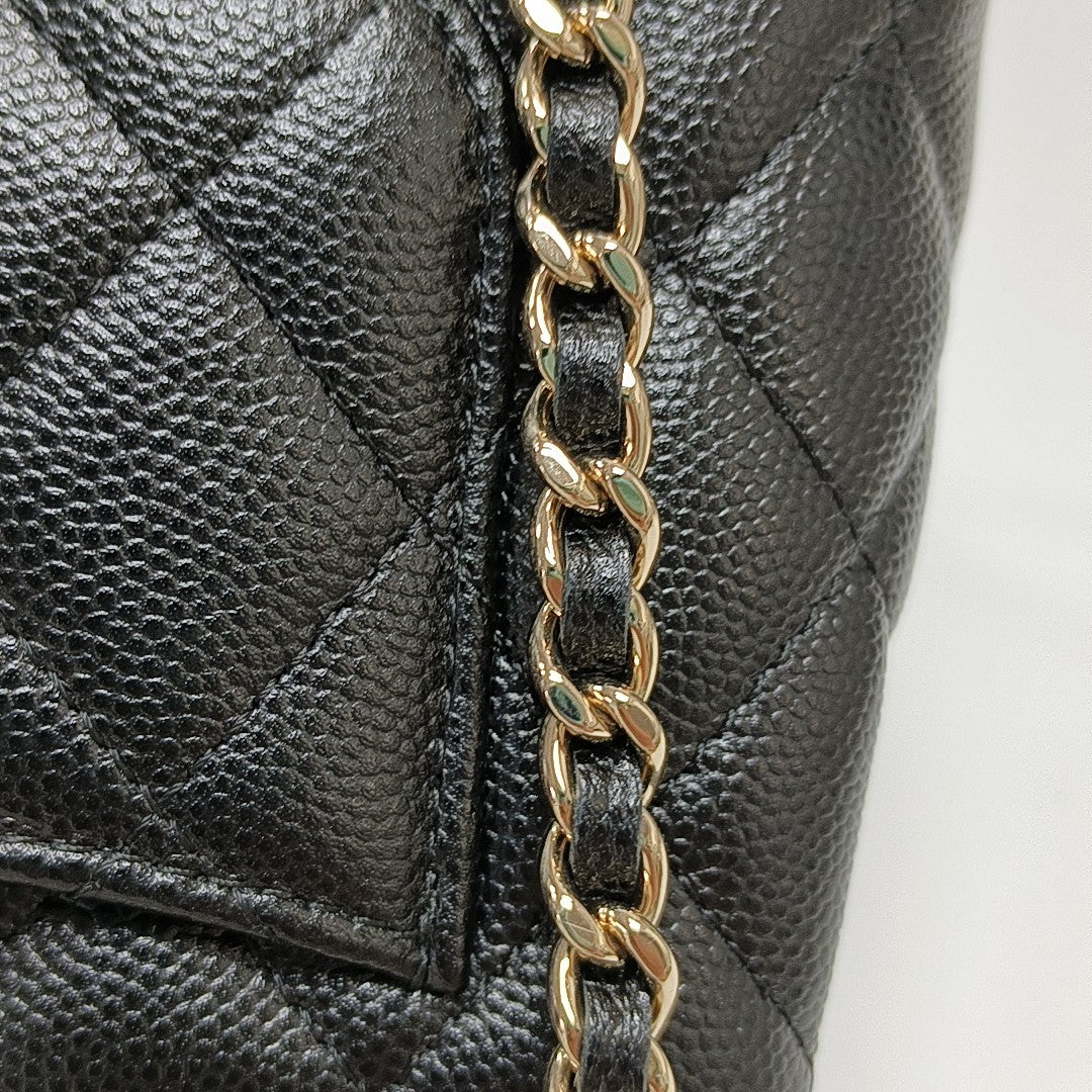 COCO HANDLE Grained Calfskin Black