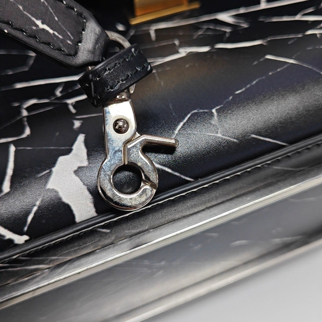 Calfskin Shoulder Bag Black