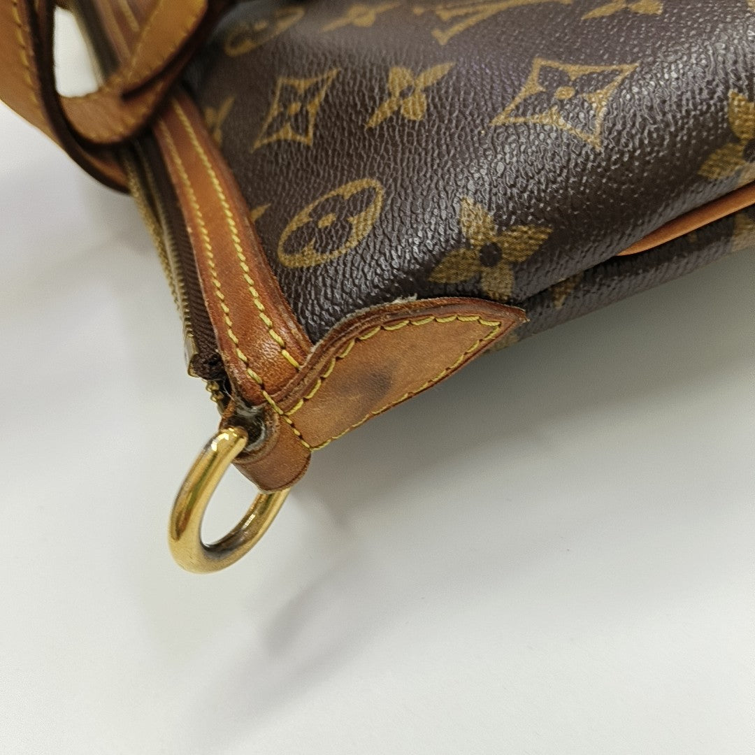 PALERMO PM Monogram Coated Canvas Brown