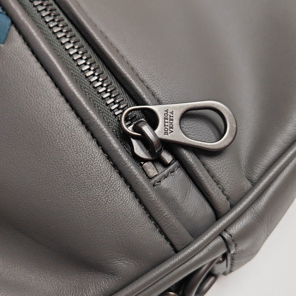 Calfskin Crossbody Bag Gray
