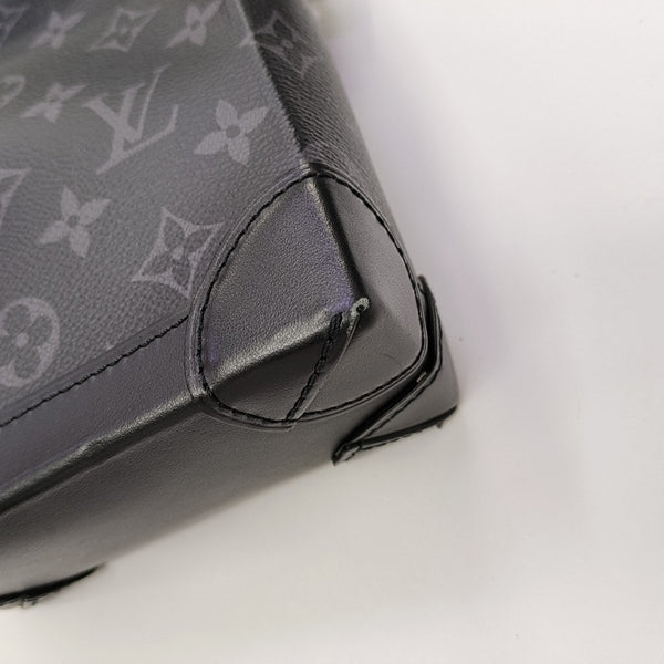 STEAMER Extra Small Monogram Coated Canvas Black