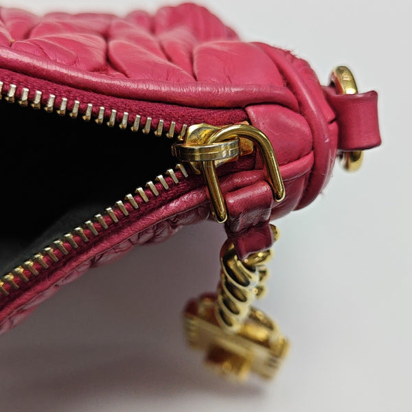Matelassé Quilted Calfskin Pink