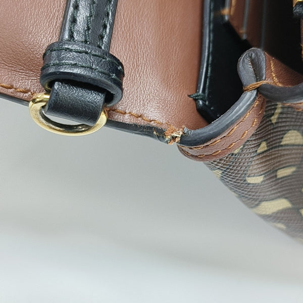 Crossbody Bag Coated Canvas Multicolor