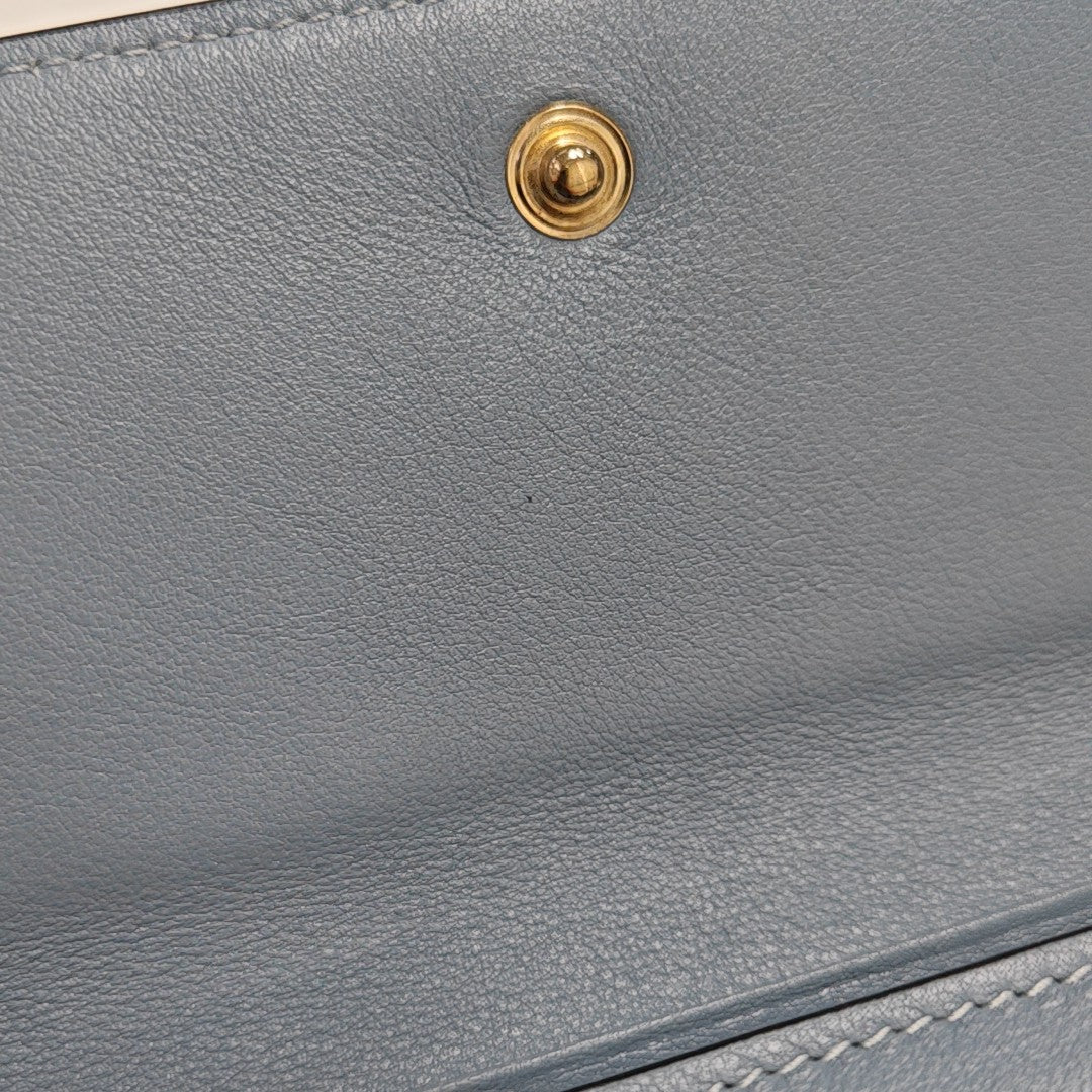 Calfskin Clutch Blue