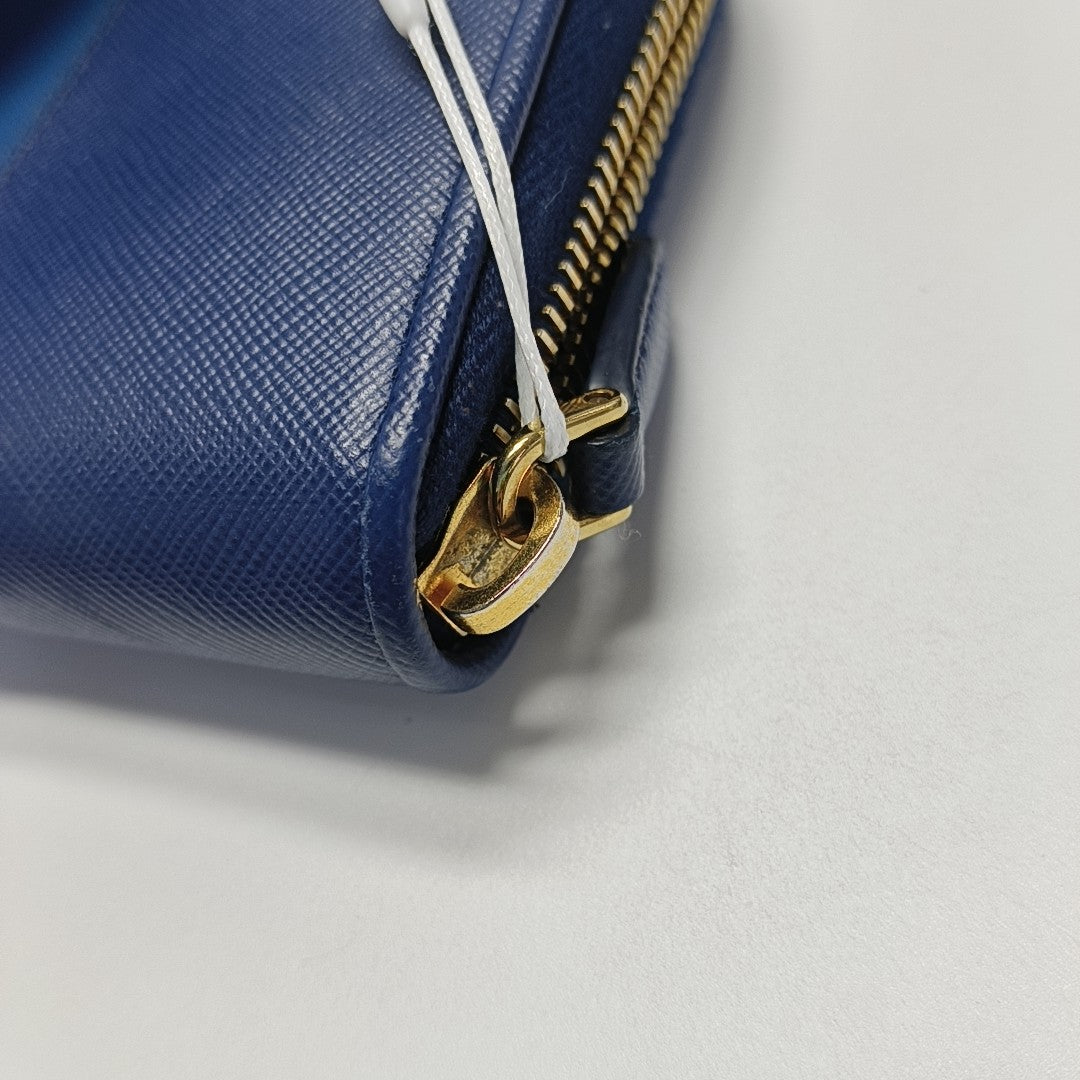 Calfskin Wallet Blue