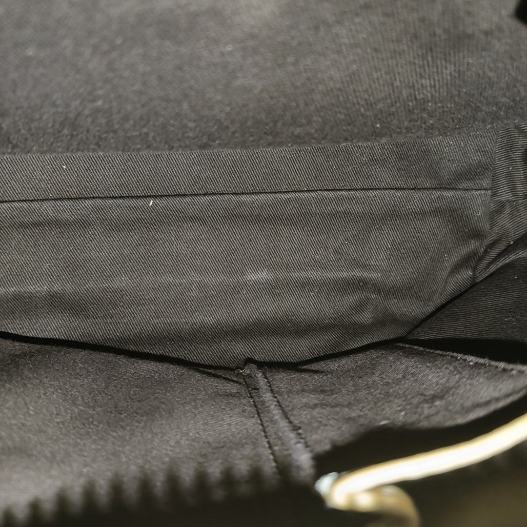 Coated Canvas Shoulder Bag Brown