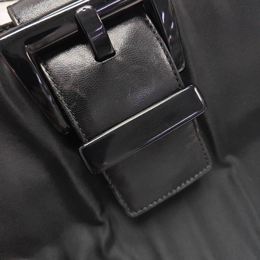 Nylon Shoulder Bag Black