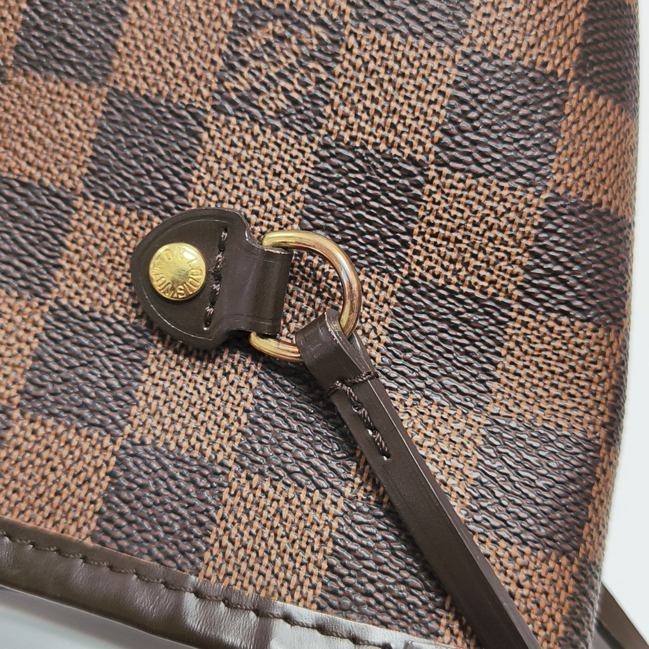 NEVERFULL MM Damier Ebene Coated Canvas Brown