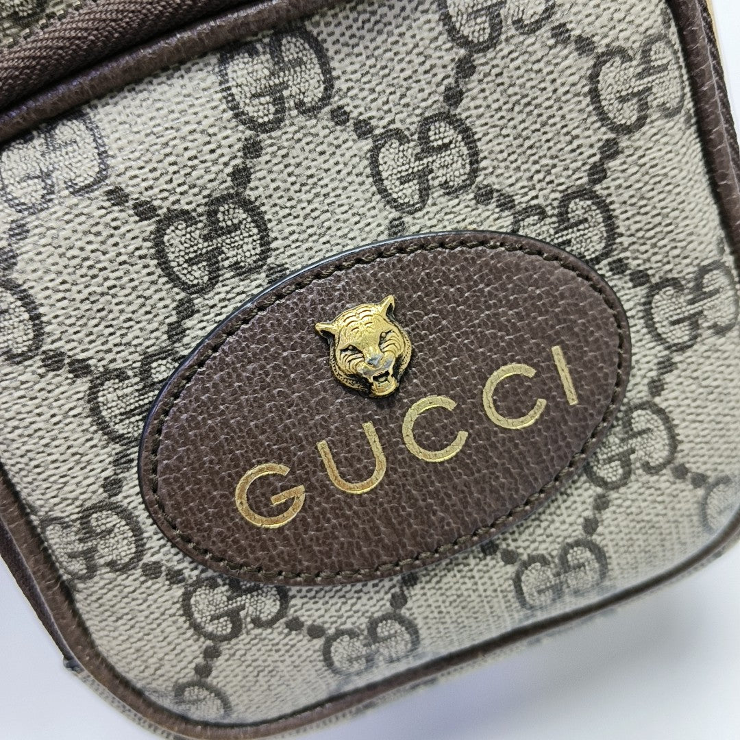 Neo Vintage Mini Monogram Coated Canvas Brown