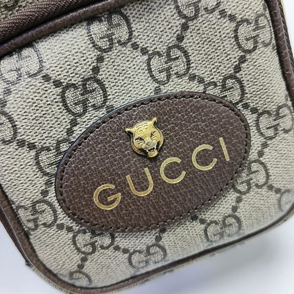 Neo Vintage Mini Monogram Coated Canvas Brown