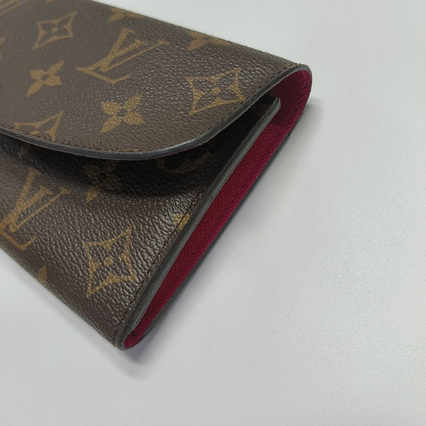 EMILIE Monogram Coated Canvas Brown Wallet