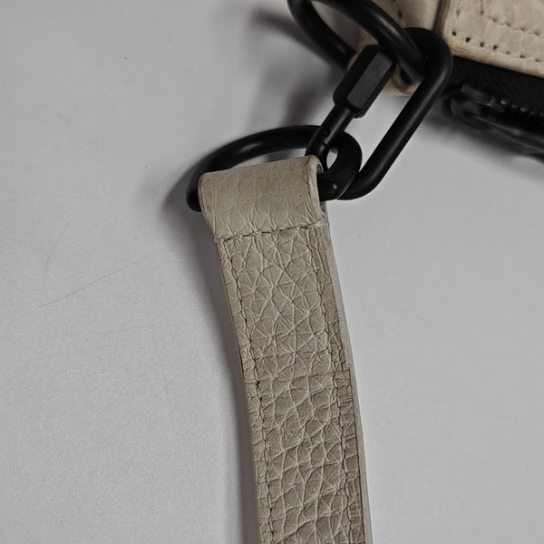 TRIANGLE Monogram Calfskin White