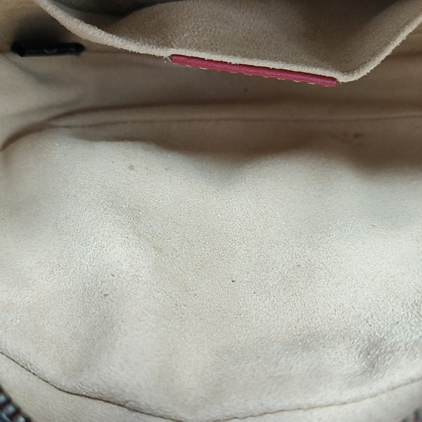GG Marmont Super Mini Quilted Calfskin Red