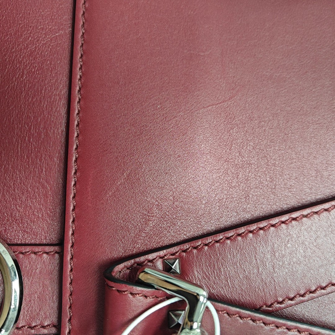 Calfskin Clutch Red