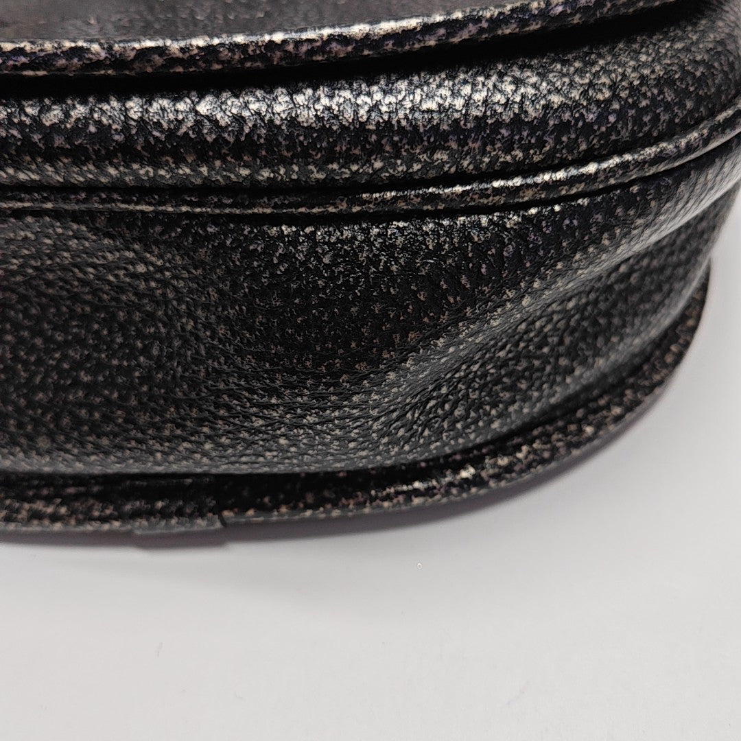 Calfskin Shoulder Bag Black