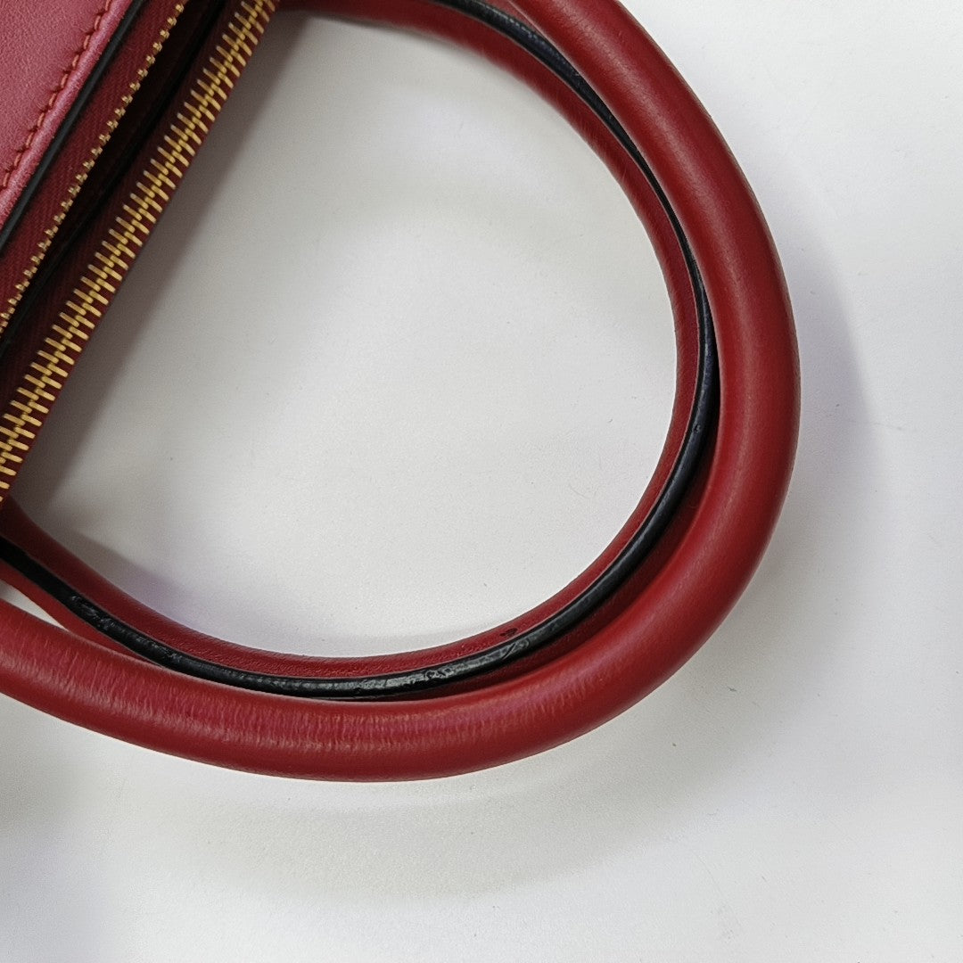 Bibliothèque Saffiano Calfskin Red
