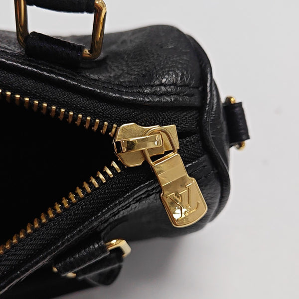 SPEEDY Nano Monogram Calfskin Black