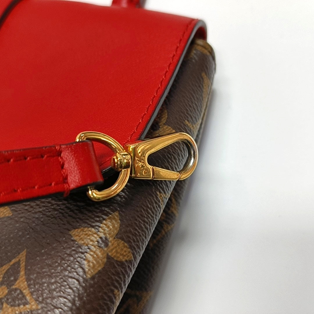 Authenticated pre-owned  LOCKY BB Monogram Coated Canvas Red - Shoulder Bag at Looply