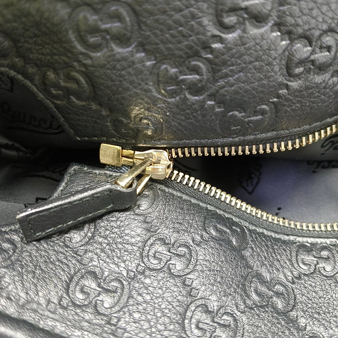GG Imprime Monogram Calfskin Black