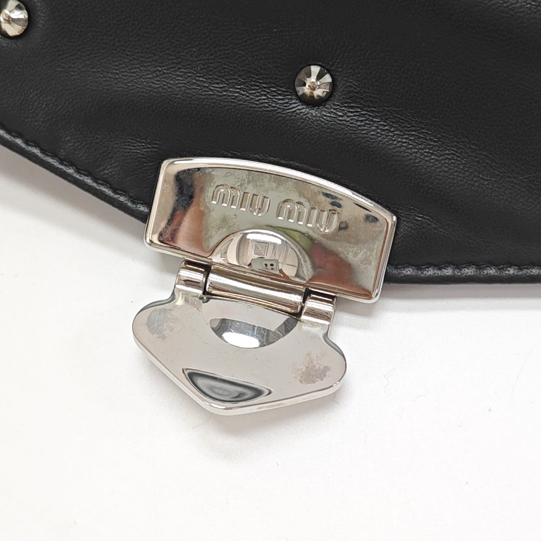 Lambskin Shoulder Bag Black