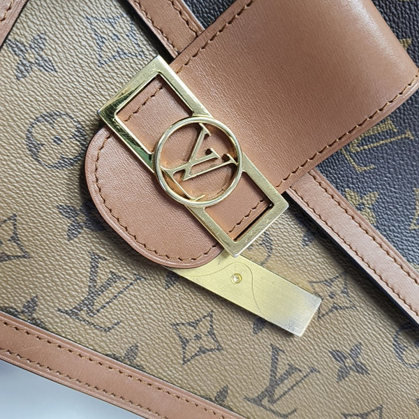 DAUPHINE MM Monogram Coated Canvas Brown