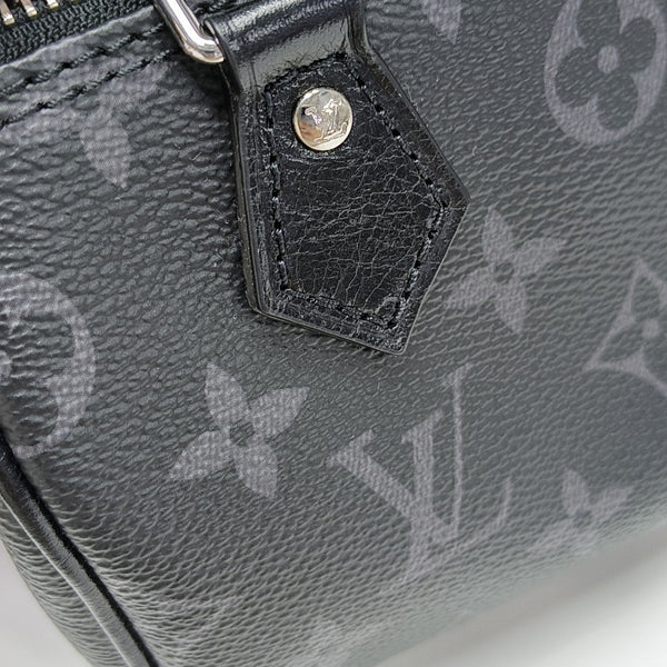 SPEEDY Monogram Coated Canvas Black