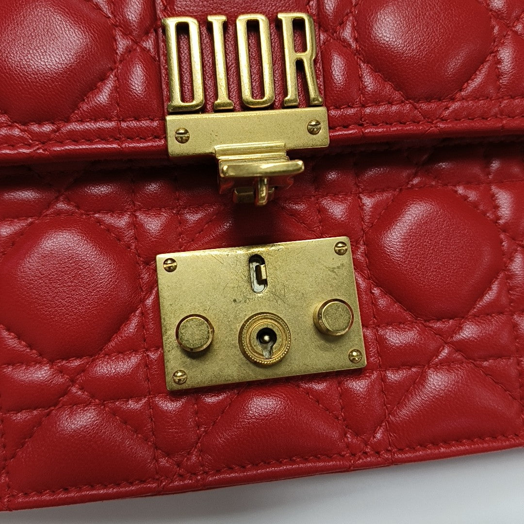Dioraddict Cannage Lambskin Red