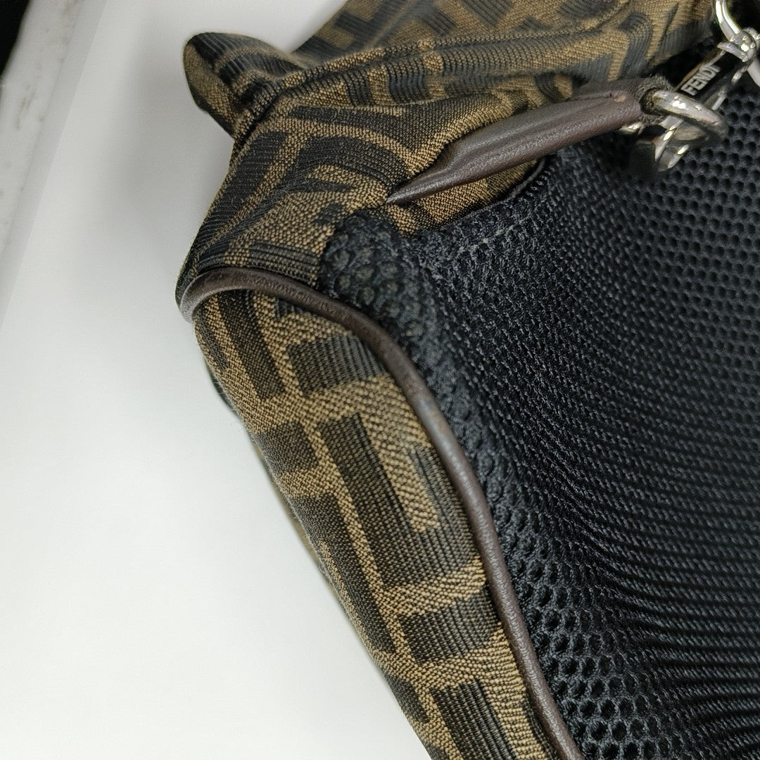 FENDI Strike Large Canvas Brown