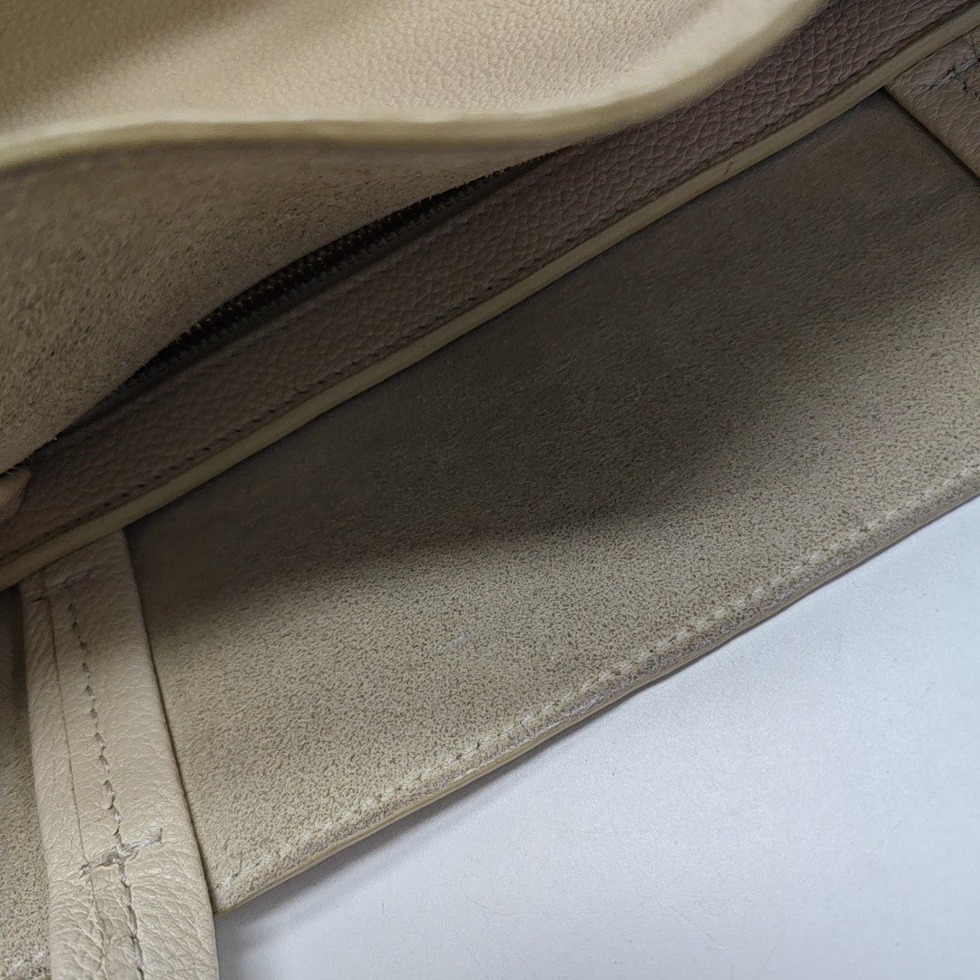 CABAS PHANTOM Small Calfskin White