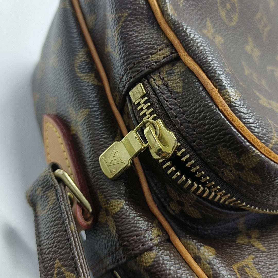Nile Monogram Coated Canvas Brown