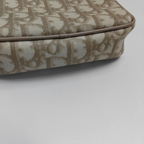 Oblique Coated Canvas Beige
