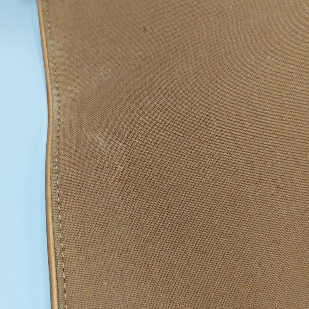 VALMY Monogram Coated Canvas Brown