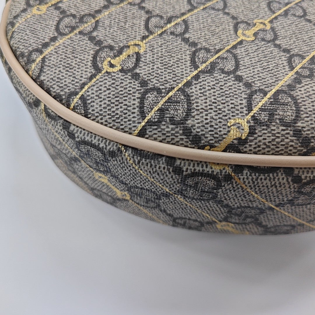 Ophidia Mini Monogram Coated Canvas Beige