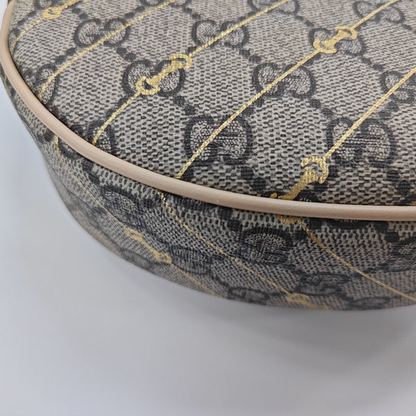 Ophidia Mini Monogram Coated Canvas Beige