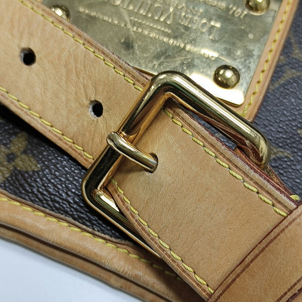 GALLIERA PM Monogram Coated Canvas Brown