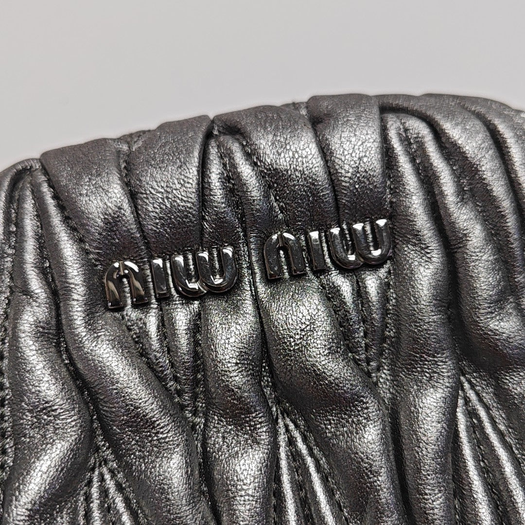 Matelassé Quilted Lambskin Silver