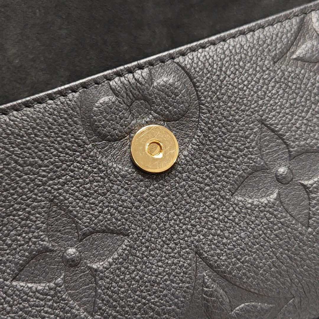 IVY Monogram Calfskin Black