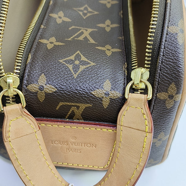 DOPP Monogram Coated Canvas Brown