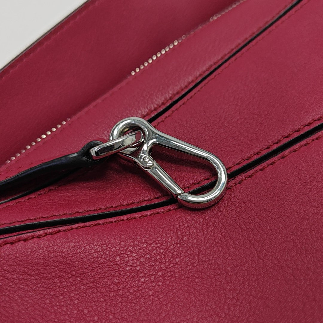Puzzle Mini Calfskin Red