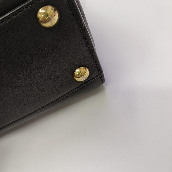 Peekaboo Mini Lambskin Black