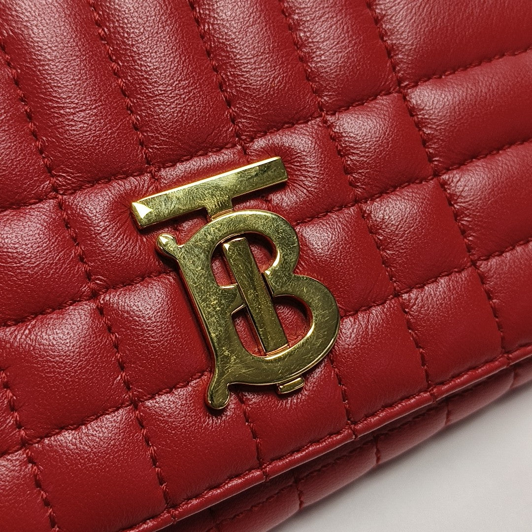 Lola Small Quilted Lambskin Red