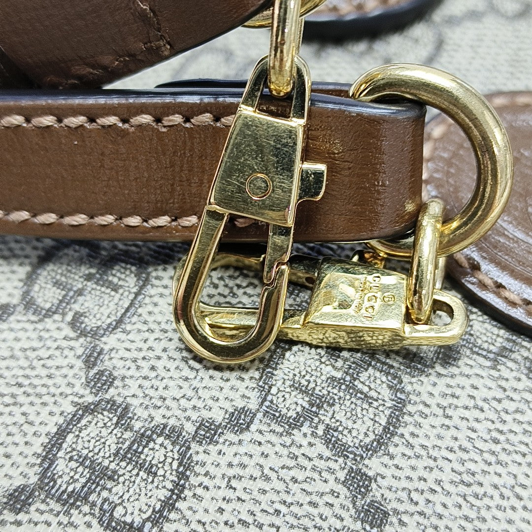 Retro Mini Monogram Coated Canvas Beige