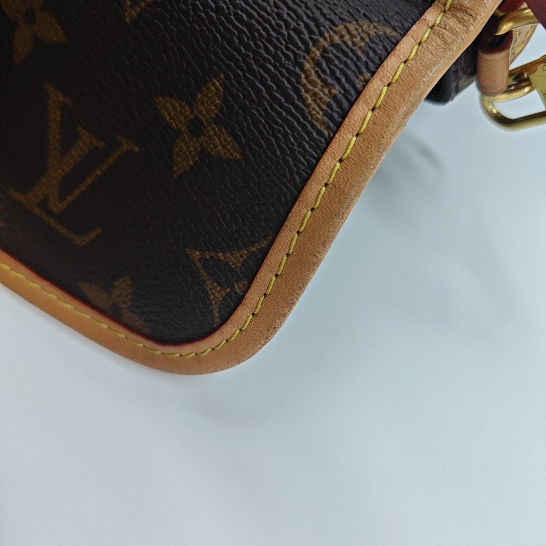 DIANE Nano Monogram Coated Canvas Brown