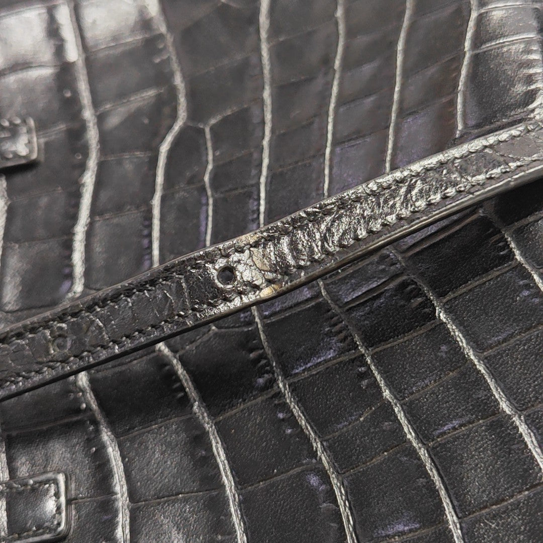 Calfskin Shoulder Bag Black