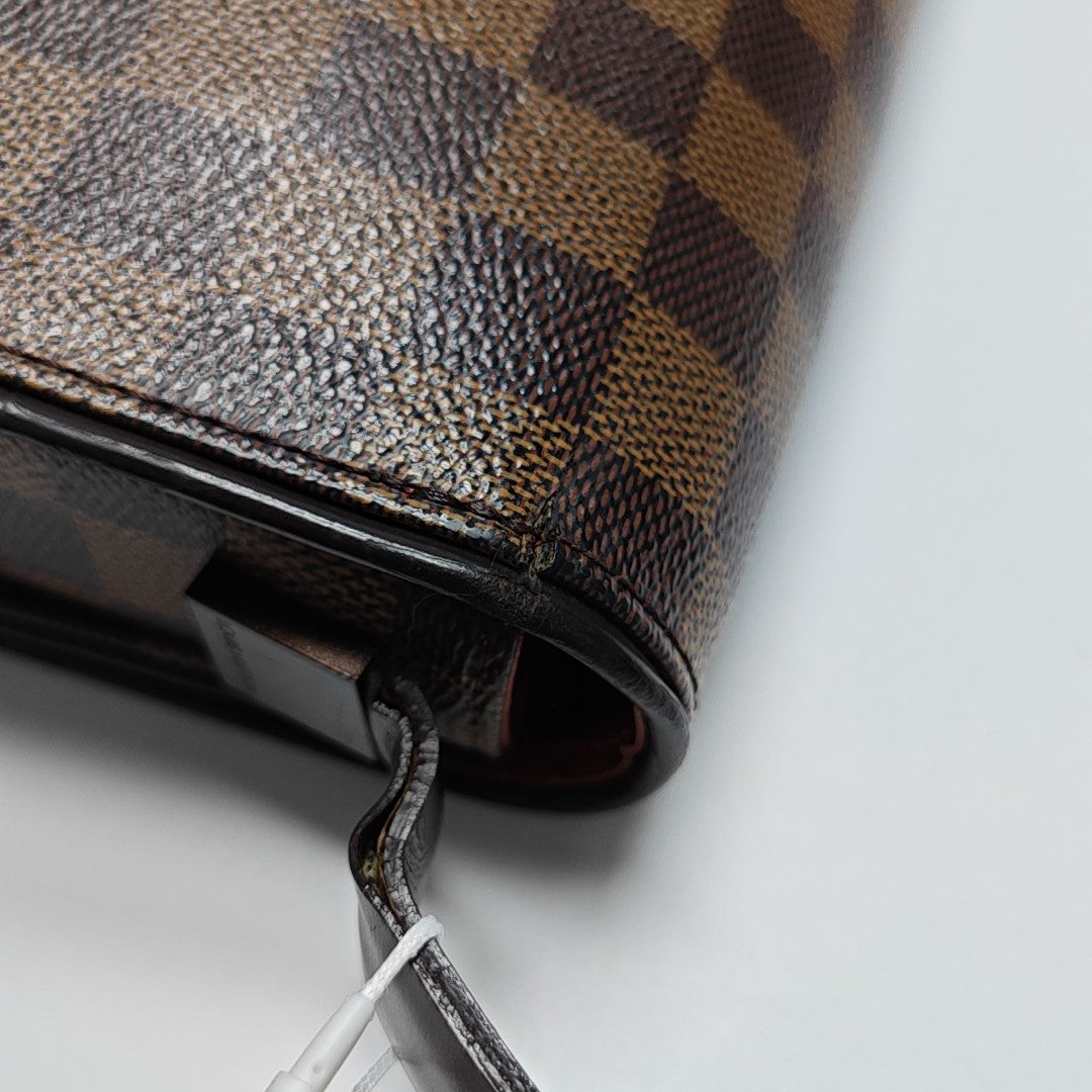 TRIBECA Damier Ebene Coated Canvas Brown