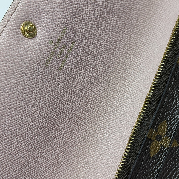 EMILIE Monogram Coated Canvas Brown Wallet